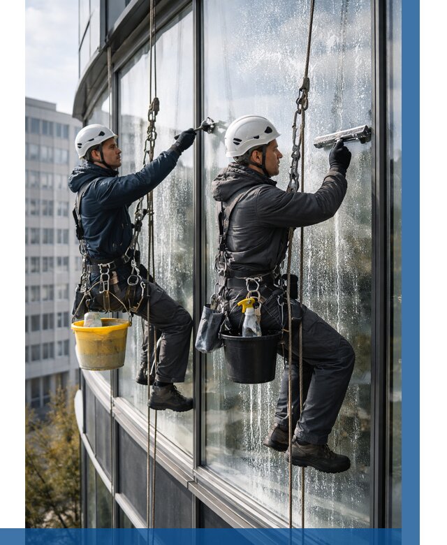 Мойка панорамных окон в Сальске от 356 р. заказать у ВЫСОТНИК-Слс