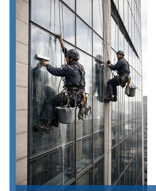 Профессиональная мойка стеклянных фасадов зданий в Сальске