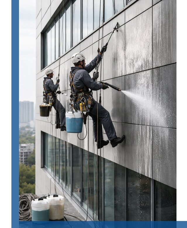 Профессиональная мойка вентилируемых фасадов в Сальске