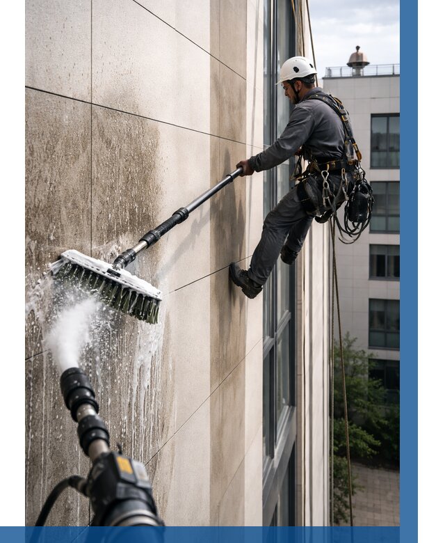 Мойка фасада из керамогранита в Сальске от 305 р. | ВЫСОТНИК-Слс