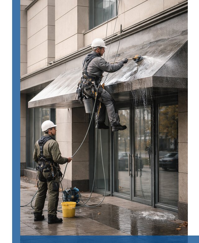 Профессиональная мойка козырьков и навесов в Сальске