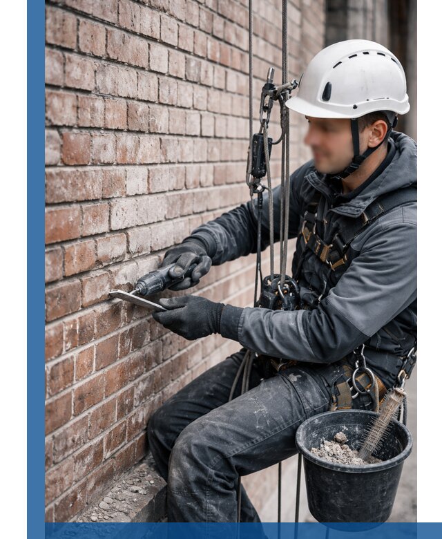 Расшивка кирпичных швов фасадов и стен, ремонт в Сальске