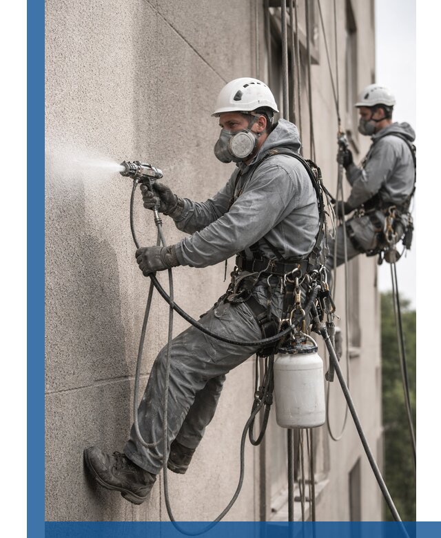 Безвоздушная покраска фасадов зданий в Сальске профессионально