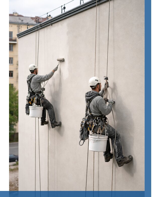 Покраска оштукатуренного фасада в Сальске от 325 р. | ВЫСОТНИК-Слс