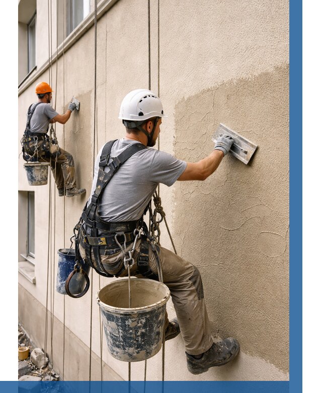 Декоративная штукатурка фасада в Сальске от 1220 р. | ВЫСОТНИК-Слс