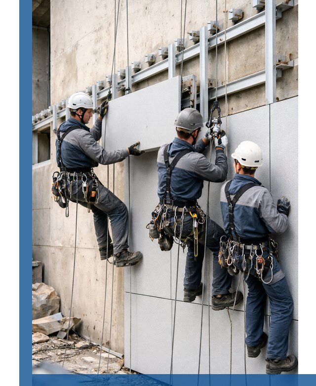 Монтаж вентилируемого фасада в Сальске под ключ с гарантией качества