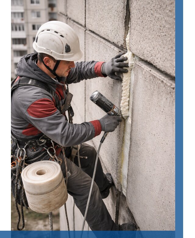 Утепление межпанельных швов в Сальске от 712 р. | ВЫСОТНИК-Слс