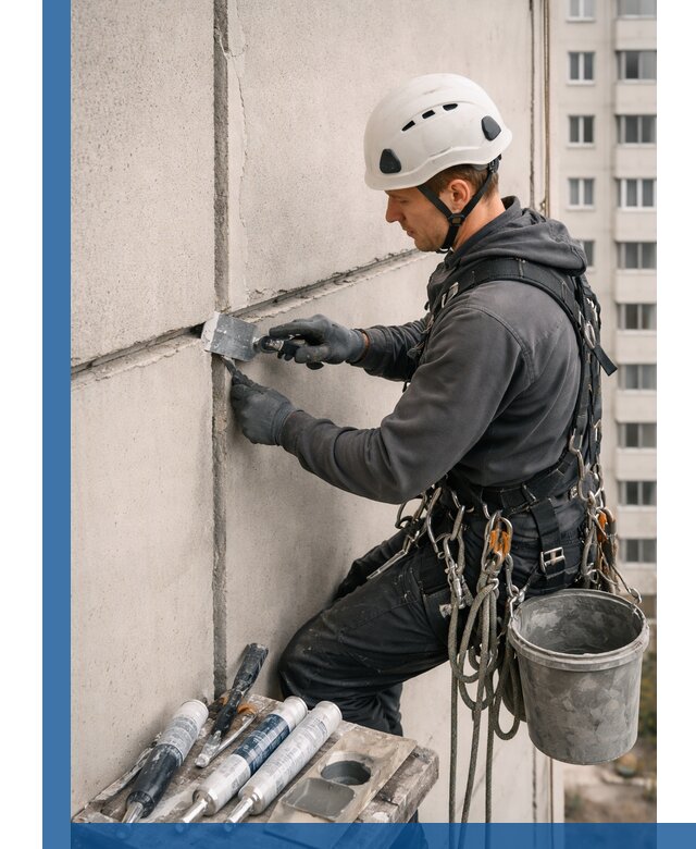 Ремонт межпанельных швов в Сальске герметизация и восстановление