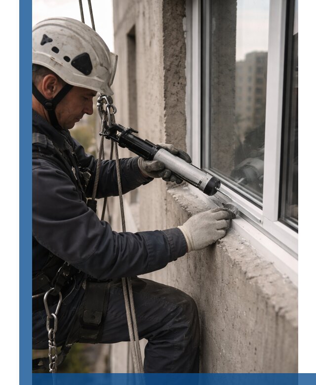 Герметизация оконных швов снаружи в Сальске профессионально