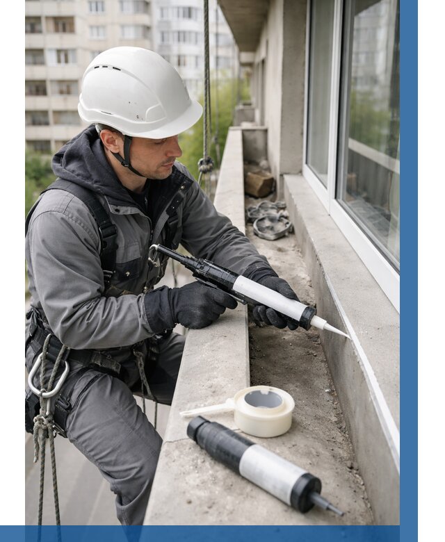 Герметизация швов лоджии в Сальске от 4576 р. | ВЫСОТНИК-Слс