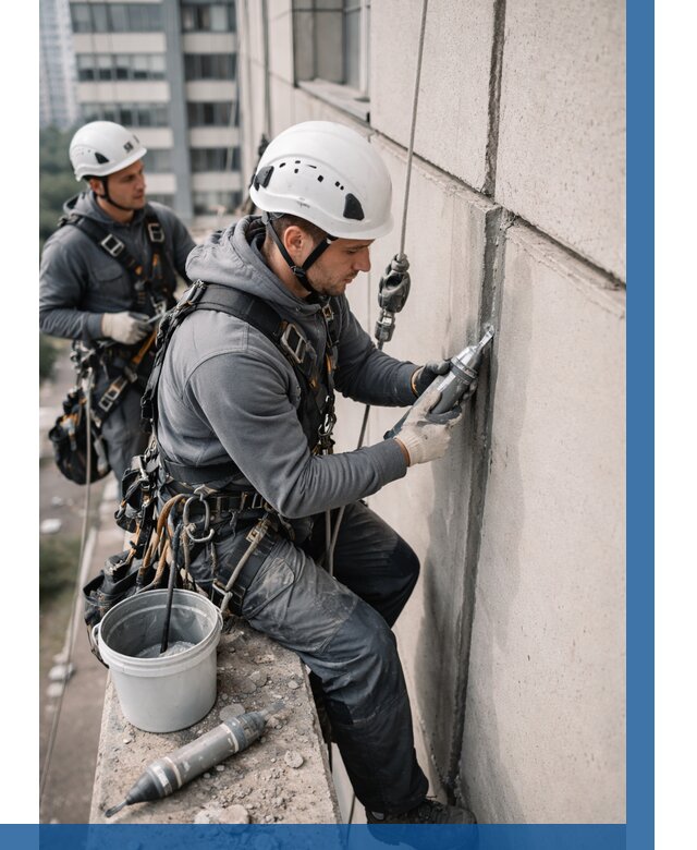 Ремонт деформационных швов здания в Сальске от 1017 р. | ВЫСОТНИК-Слс