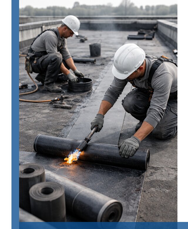 Ремонт рулонной кровли в Сальске герметизация и восстановление