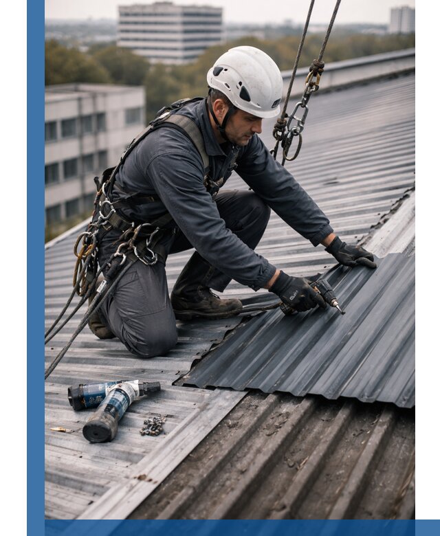 Ремонт профнастила на кровле в Сальске, работы под ключ