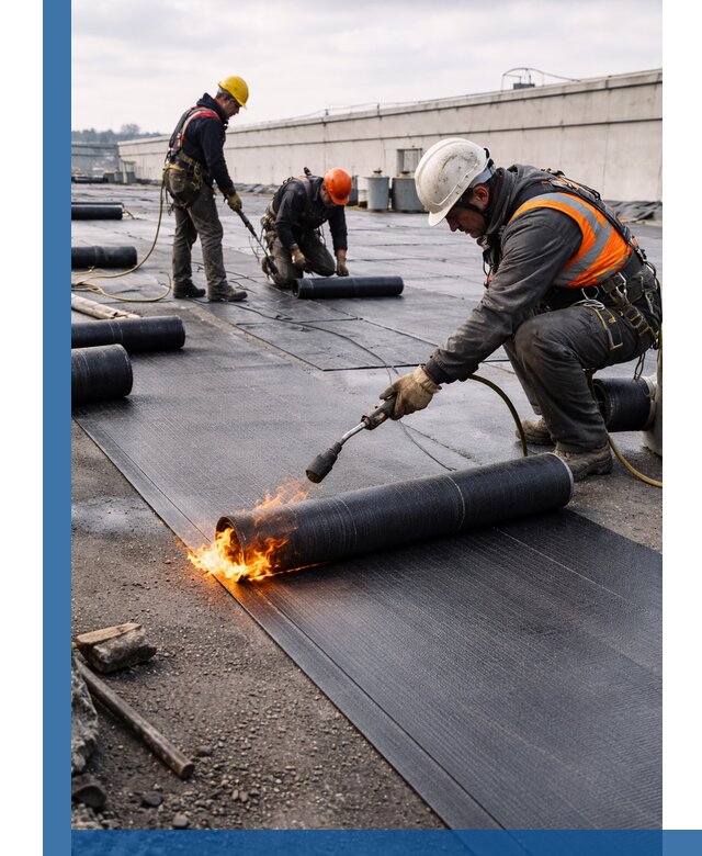 Монтаж наплавляемой кровли в Сальске профессионально