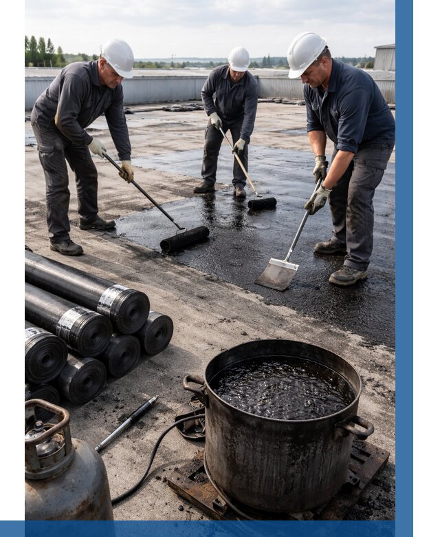 Гидроизоляция кровли мастикой в Сальске от 610 р. | ВЫСОТНИК-Слс