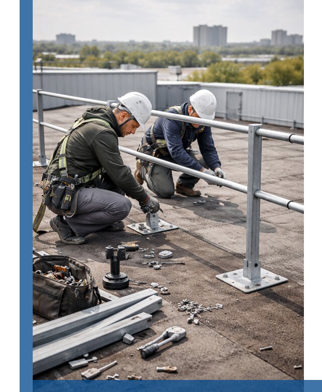 Монтаж кровельного ограждения в Сальске под ключ с гарантией