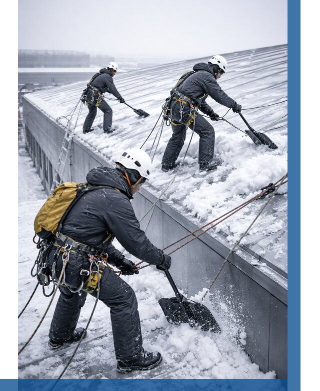 Очистка навесов от снега в Сальске от 4576 р. | ВЫСОТНИК-Слс