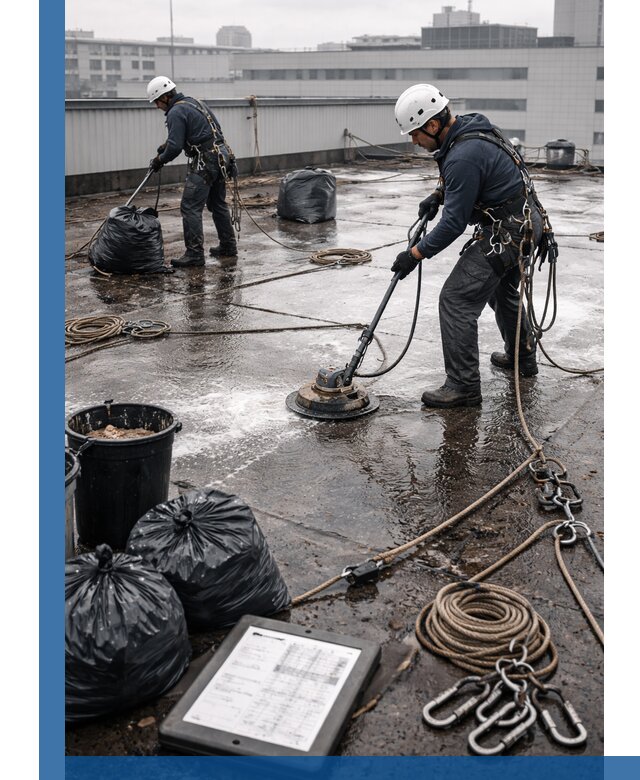 Плановая очистка кровли по графику в Сальске для безопасности