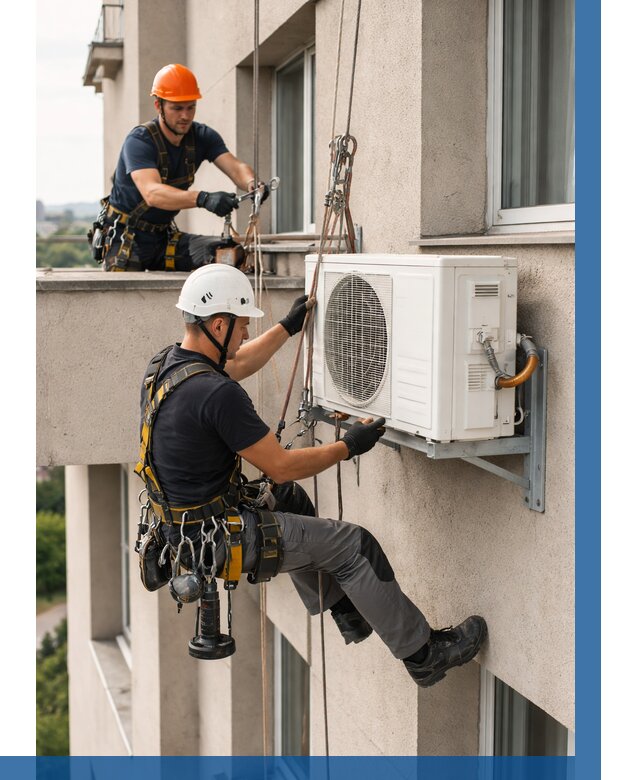 Монтаж внешнего блока кондиционера в Сальске от 6609 р. | ВЫСОТНИК-Слс