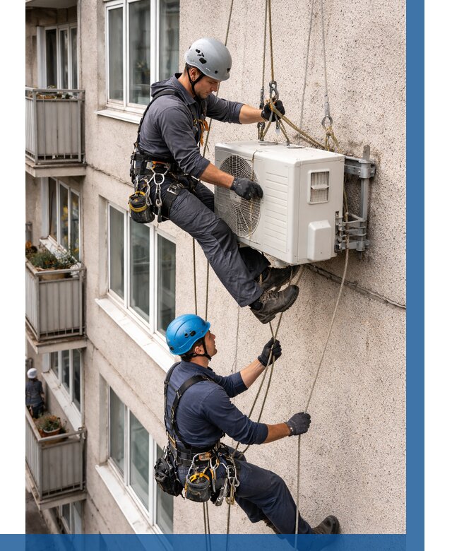 Перенос внешнего блока кондиционера в Сальске от 9151 р.| ВЫСОТНИК-Слс