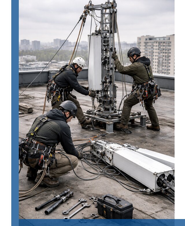 Демонтаж антенн на крыше зданий в Сальске с гарантией