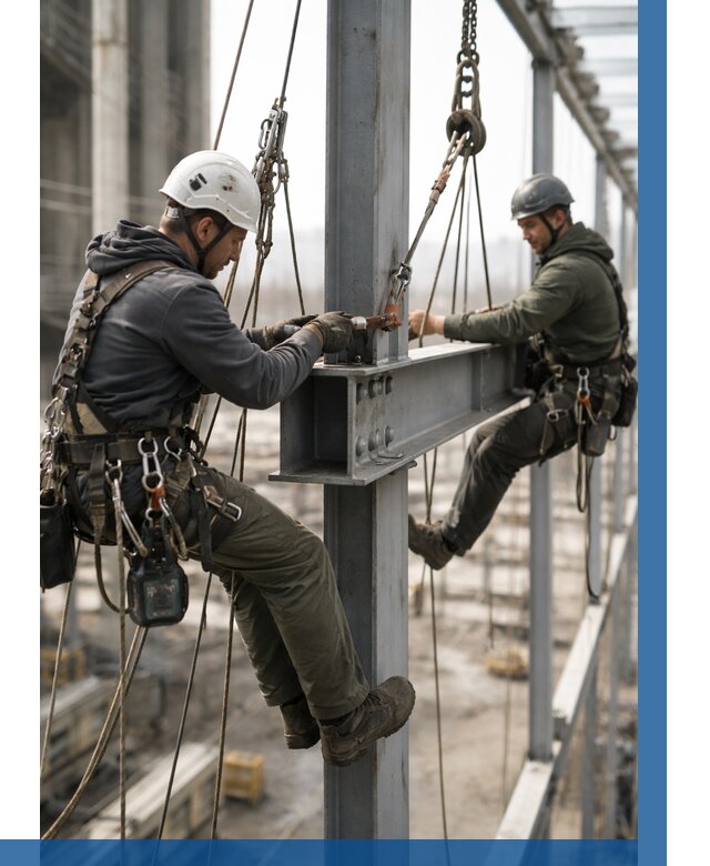 Монтаж металлоконструкций на высоте в Сальске от 3559 р. | ВЫСОТНИК-Слс