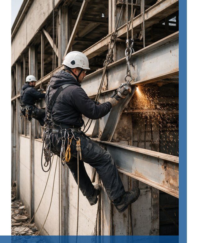 Демонтаж металлоконструкций на высоте в Сальске от 6609р. |ВЫСОТНИК-Слс