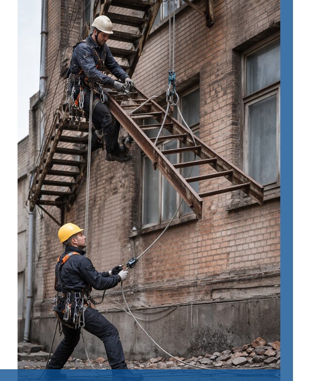 Демонтаж пожарной лестницы в Сальске от 12202 р. | ВЫСОТНИК-Слс