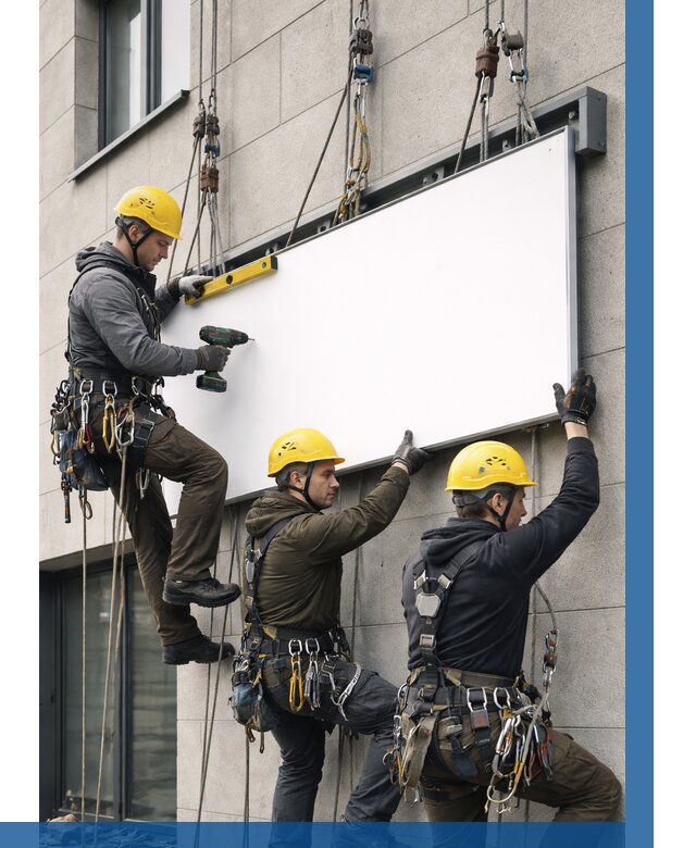 Монтаж рекламной вывески в Сальске от 8134 р. | ВЫСОТНИК-Слс