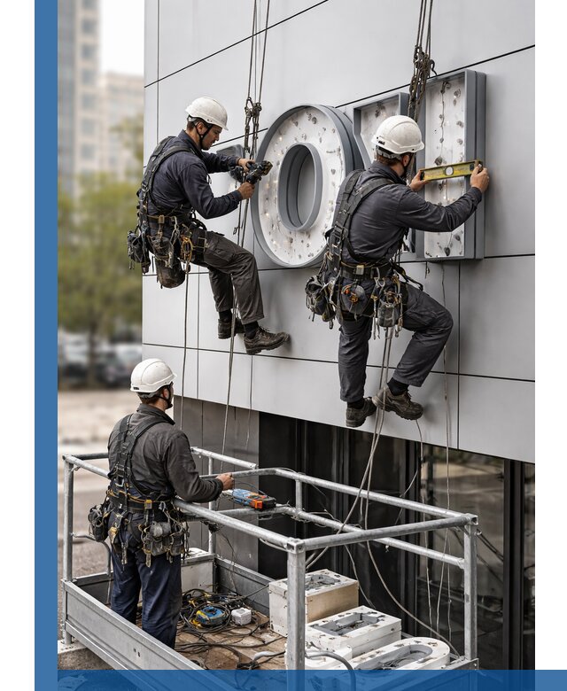 Профессиональный монтаж световых букв в Сальске под ключ