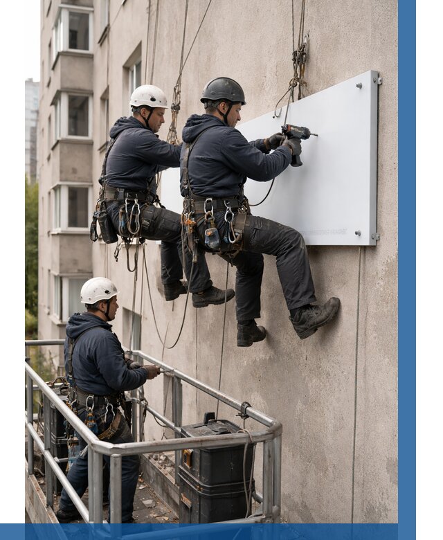 Монтаж табличек и указателей в Сальске от 3559 р. | ВЫСОТНИК-Слс