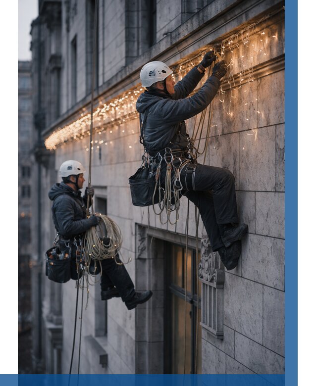 Монтаж новогодней иллюминации в Сальске от 8643 р. | ВЫСОТНИК-Слс