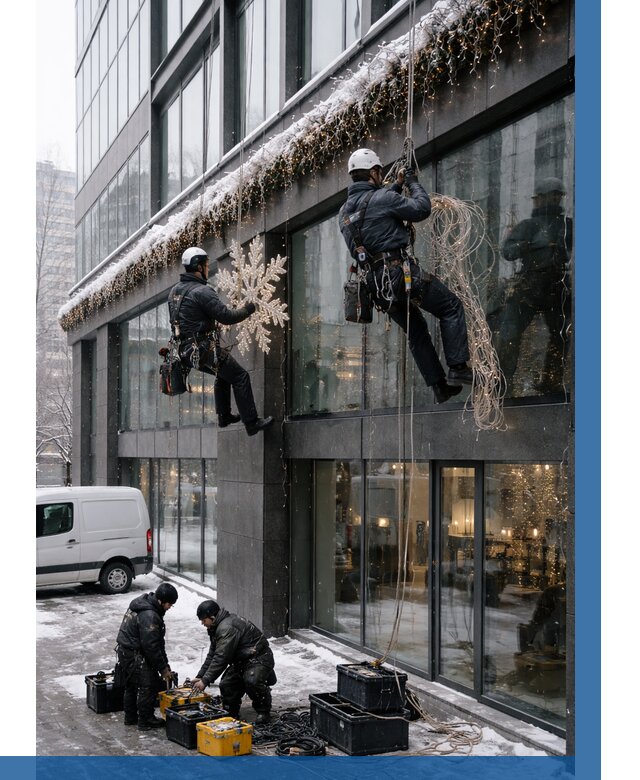 Демонтаж новогоднего оформления в Сальске от 5592 р. | ВЫСОТНИК-Слс