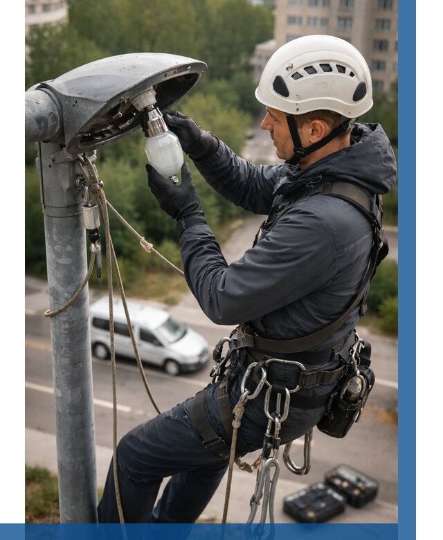 Замена ламп на высоте в Сальске от 2542 р. | ВЫСОТНИК-Слс