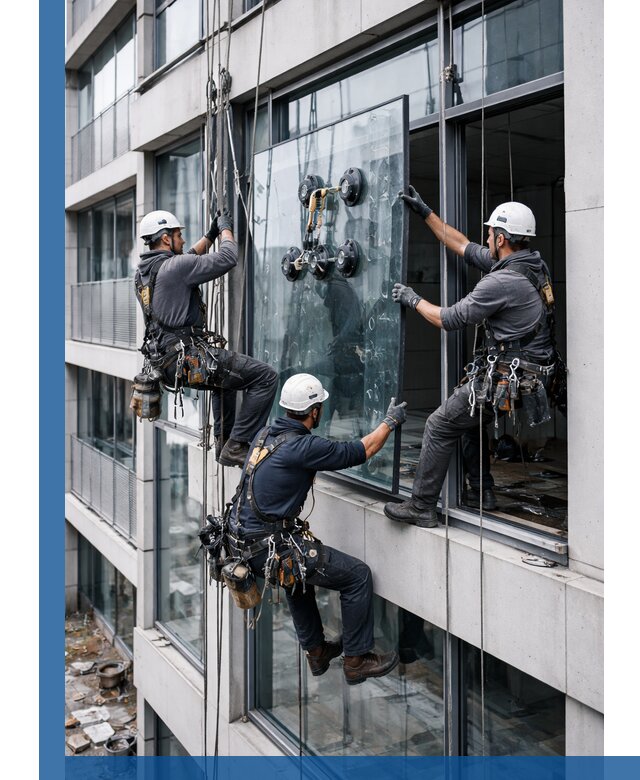 Фасадное остекление и монтаж витражей зданий в Сальске под ключ