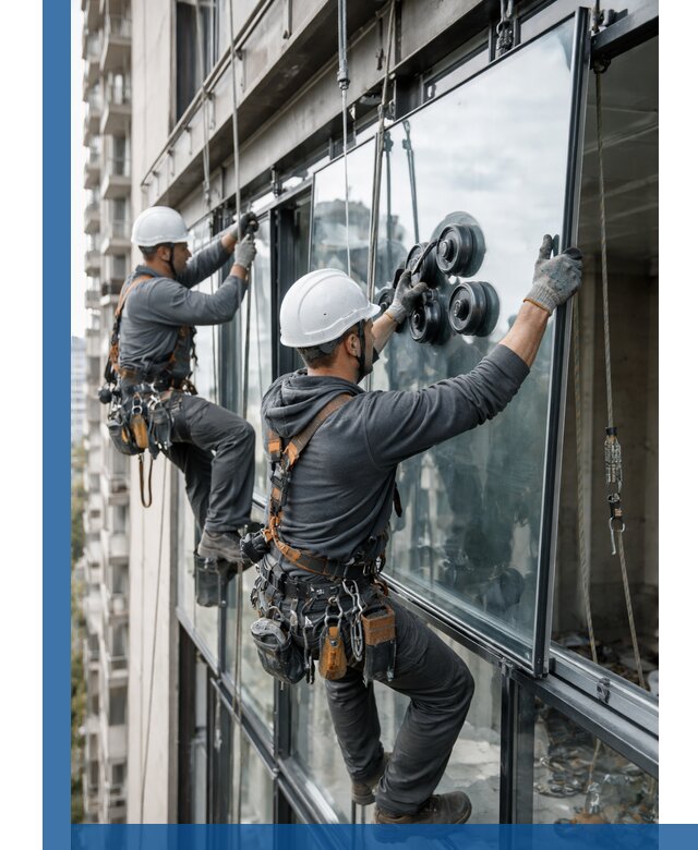 Витражное остекление фасадов и лоджий в Сальске под ключ