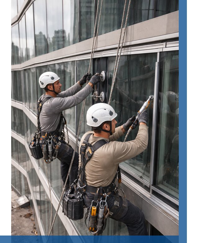 Радиусное остекление фасада в Сальске от 12202 р. | ВЫСОТНИК-Слс