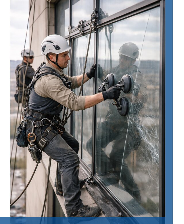 Замена стекла в витраже в Сальске под ключ от 8643 р. | ВЫСОТНИК-Слс