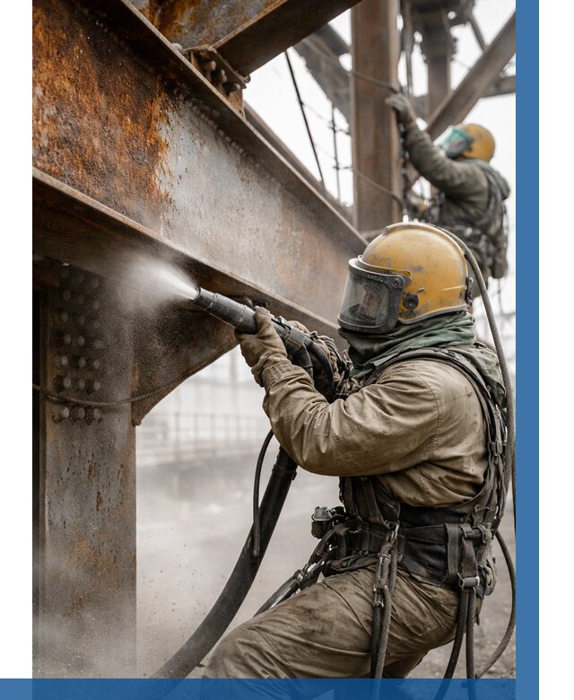 Пескоструйная очистка металлоконструкций в Сальске по 610 р. ВЫСОТНИК-Слс