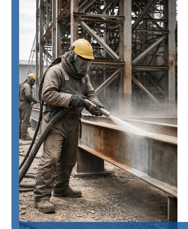 Пескоструйная очистка металлоконструкций в Сальске промышленная