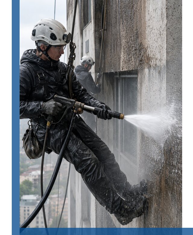 Гидроструйная очистка фасадов и конструкций в Сальске