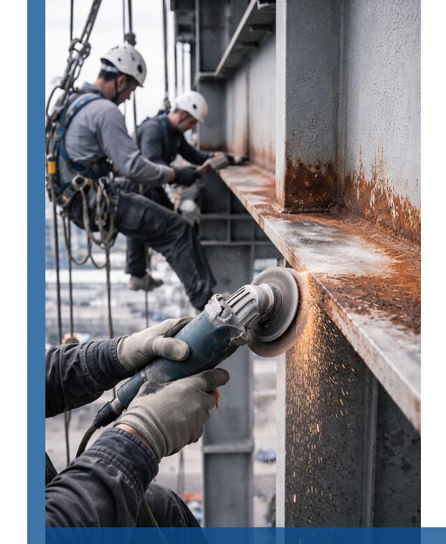 Зачистка металла от ржавчины и подготовка поверхностей в Сальске