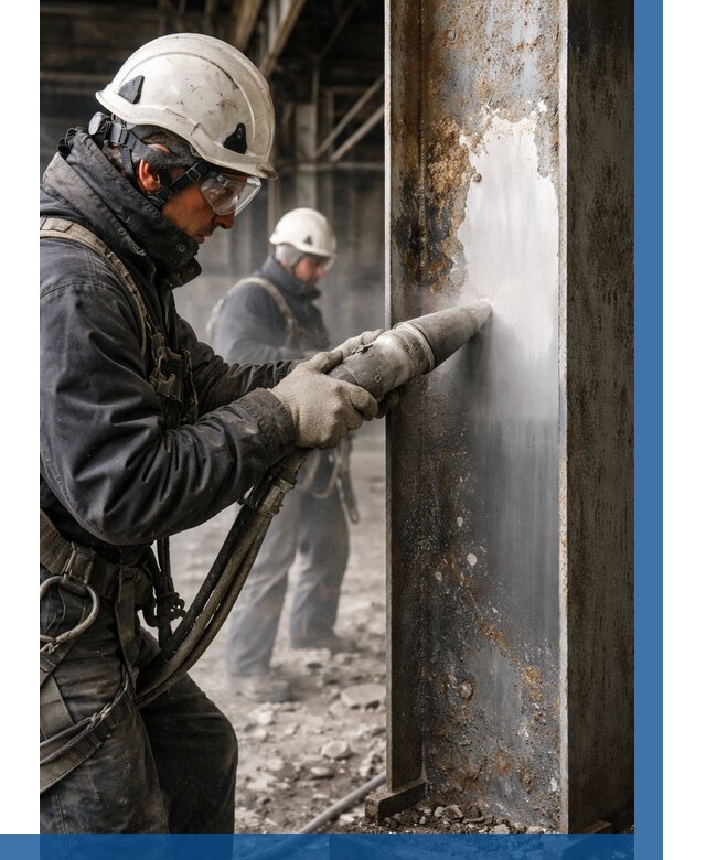 Удаление старой краски с металла в Сальске от 458 р. | ВЫСОТНИК-Слс