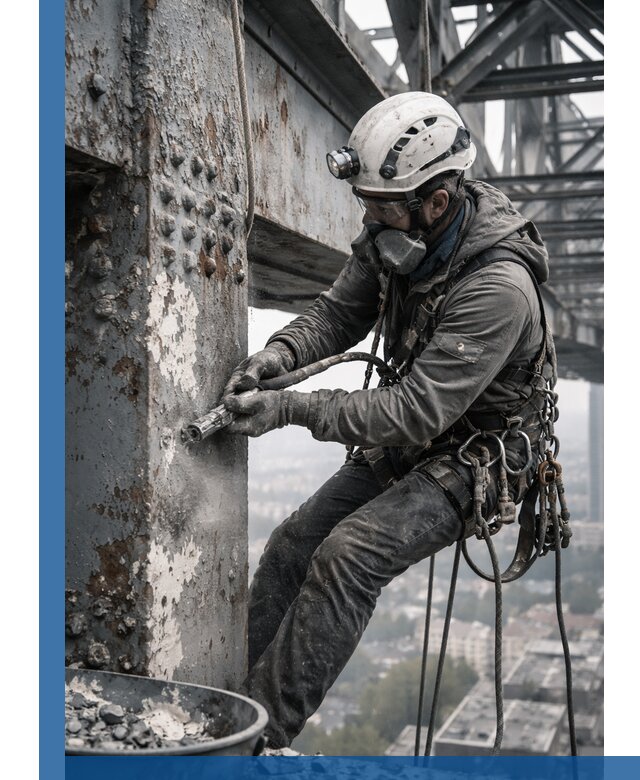 Удаление старой краски с металлических конструкций в Сальске