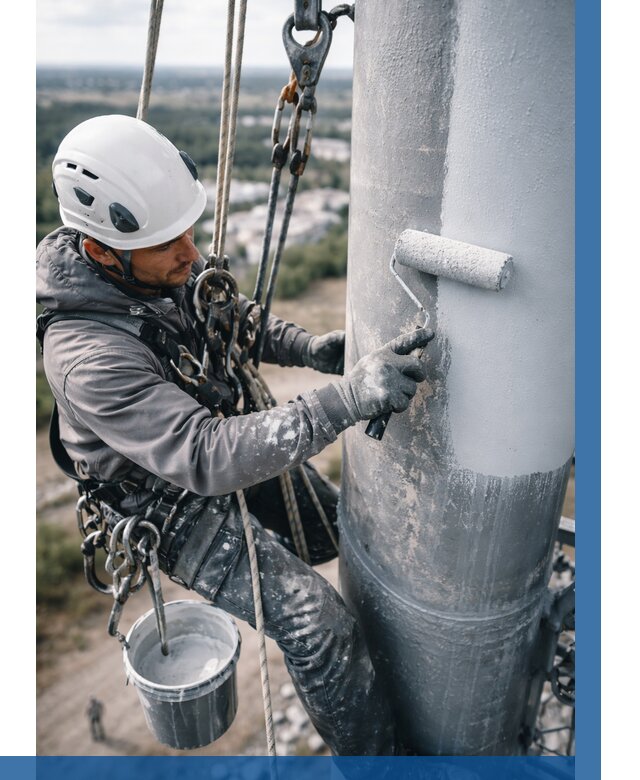 Покраска мачт связи под ключ в Сальске от 864 р. | ВЫСОТНИК-Слс