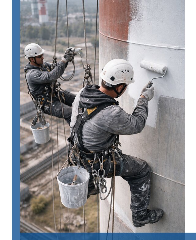 Покраска дымовых труб в Сальске: антикоррозийная защита и восстановление