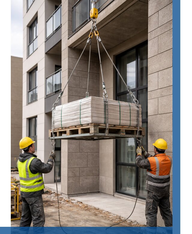 Подъем керамогранита на этаж в Сальске от 3559 р. | ВЫСОТНИК-Слс