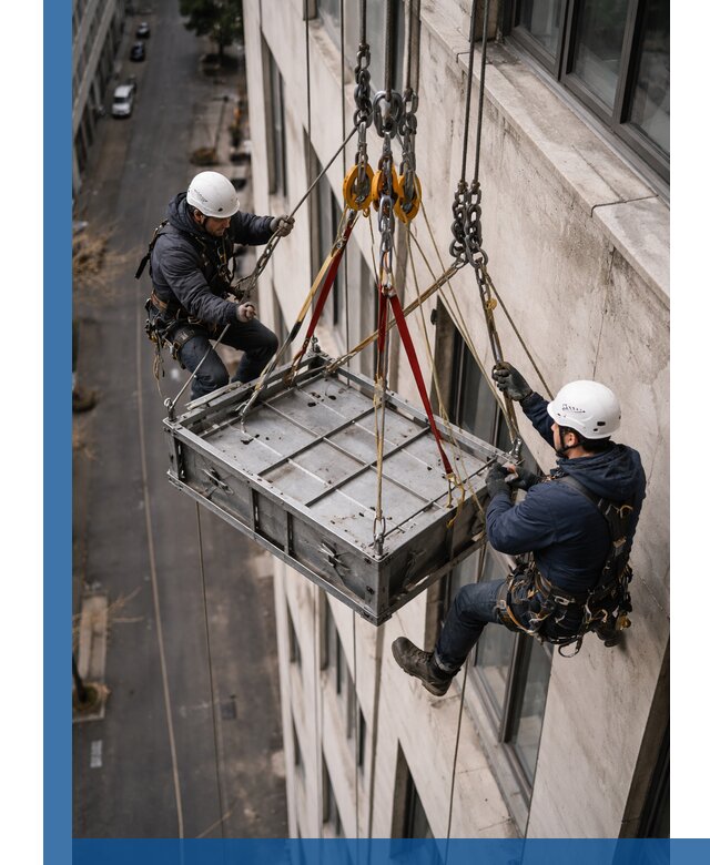 Спуск и подъем грузов по фасаду в Сальске для зданий
