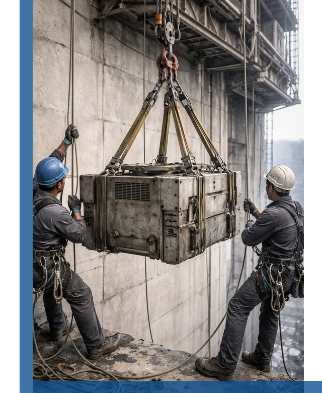 Такелажные работы на высоте, подъем и монтаж грузов в Сальске