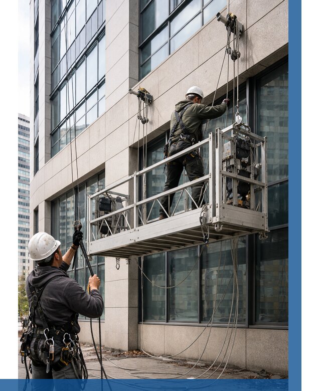 Монтаж и подъем фасадной люльки в Сальске от 12202 р. | ВЫСОТНИК-Слс